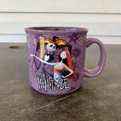 Tim Burton NIGHTMARE BEFORE CHRISTMAS Simply Meant To Be 20 oz Coffee Mug (NEW)