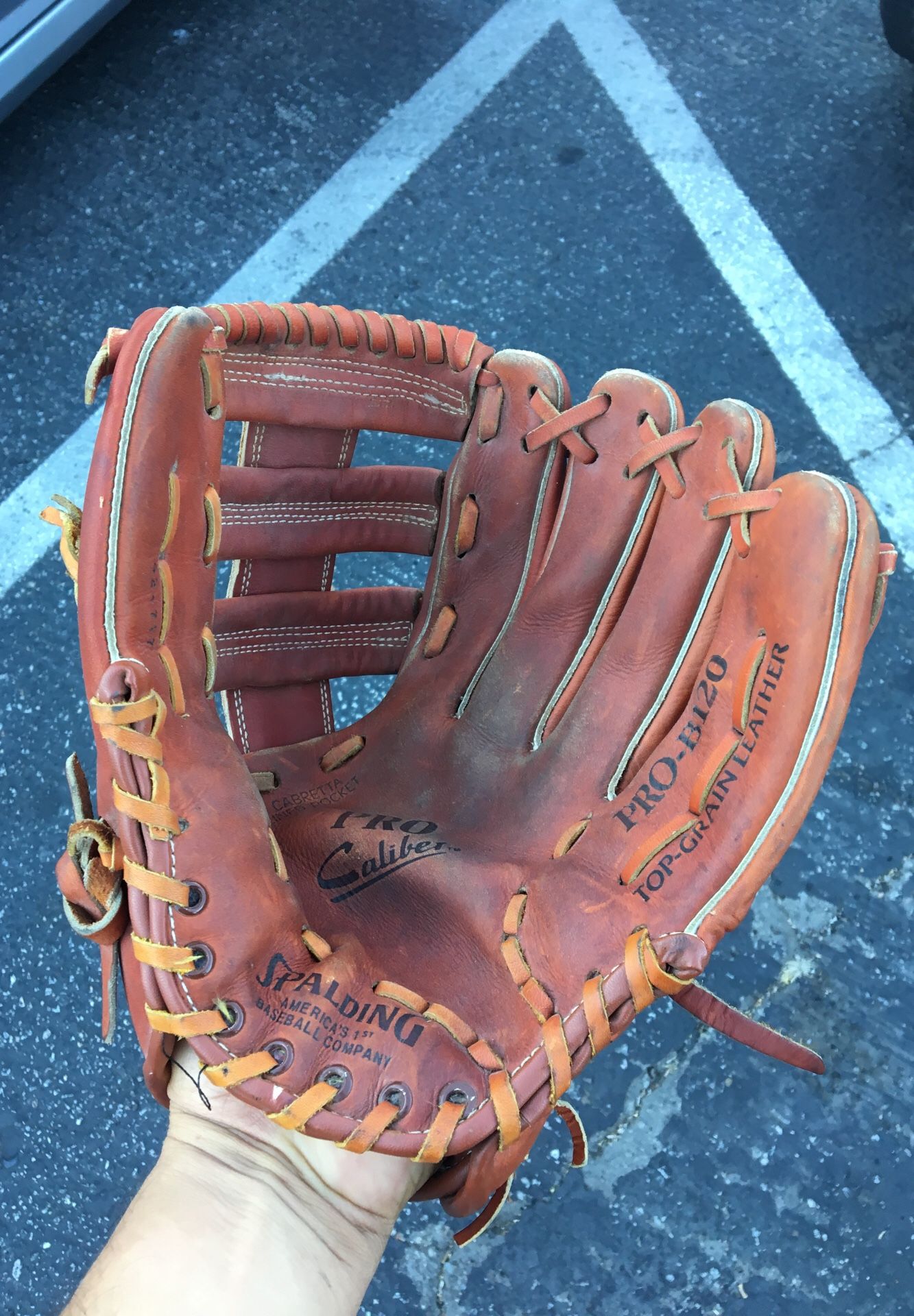 Spalding Pro-B120 Pro Caliber Top Grain Leather RH Baseball Glove