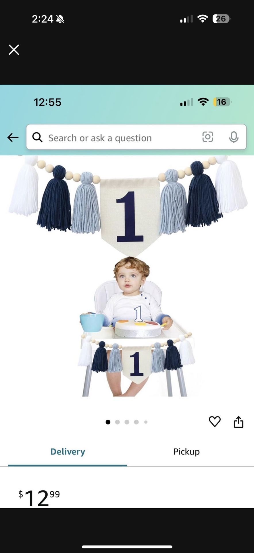 1pc Handmade Boho High Chair Tassel Garland Shower Party Birthday Banner