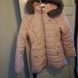 Girls Pink Jacket Sz 14/16 Puo Huntington And Chestnut  Fresno 