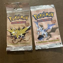 Pokémon EMPTY Fossil Pack Sleeves