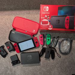 Nintendo Switch Mario Red Bundle 