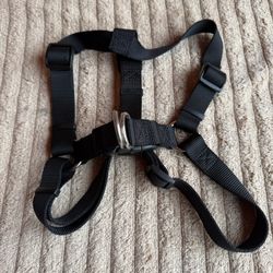 Black Solid Nylon Dog Step-In Harness Size XL