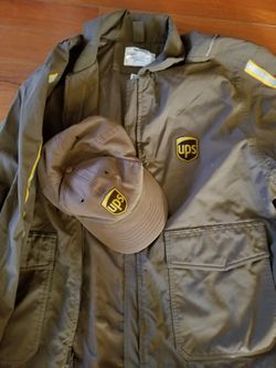 Official UPS jacket and hat great costume