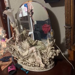 Antique Lamp With Mirror 