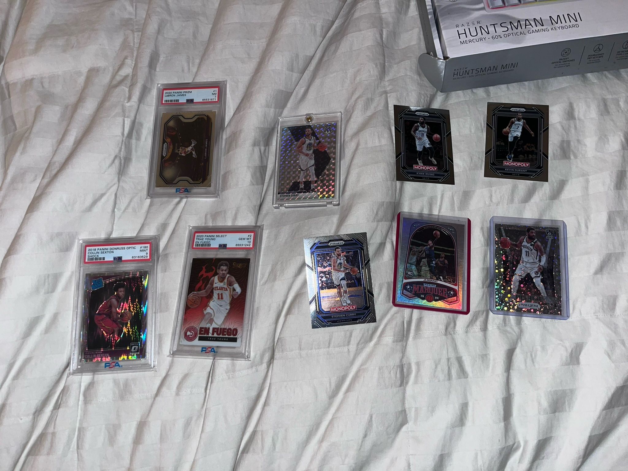 PSA Graded NBA Cards Lot (LeBron, Trae Young, Sexton + Curry) – $120