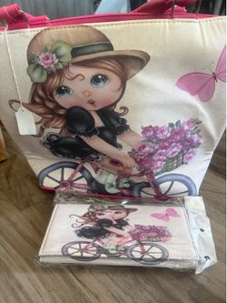 Tote purse with wallet