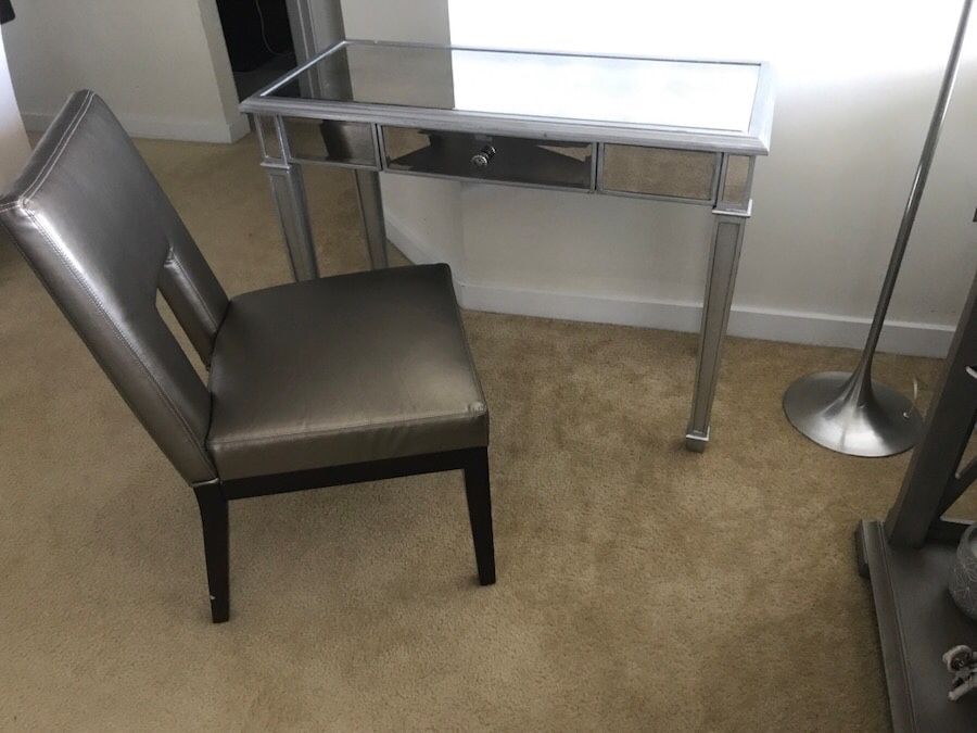 Pottery barn desk and chair