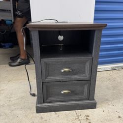 2 Tone Wooden Night Table 