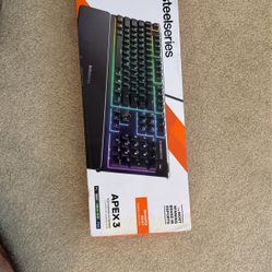 SteelSeries Apex 3 RGB Gaming Keyboard