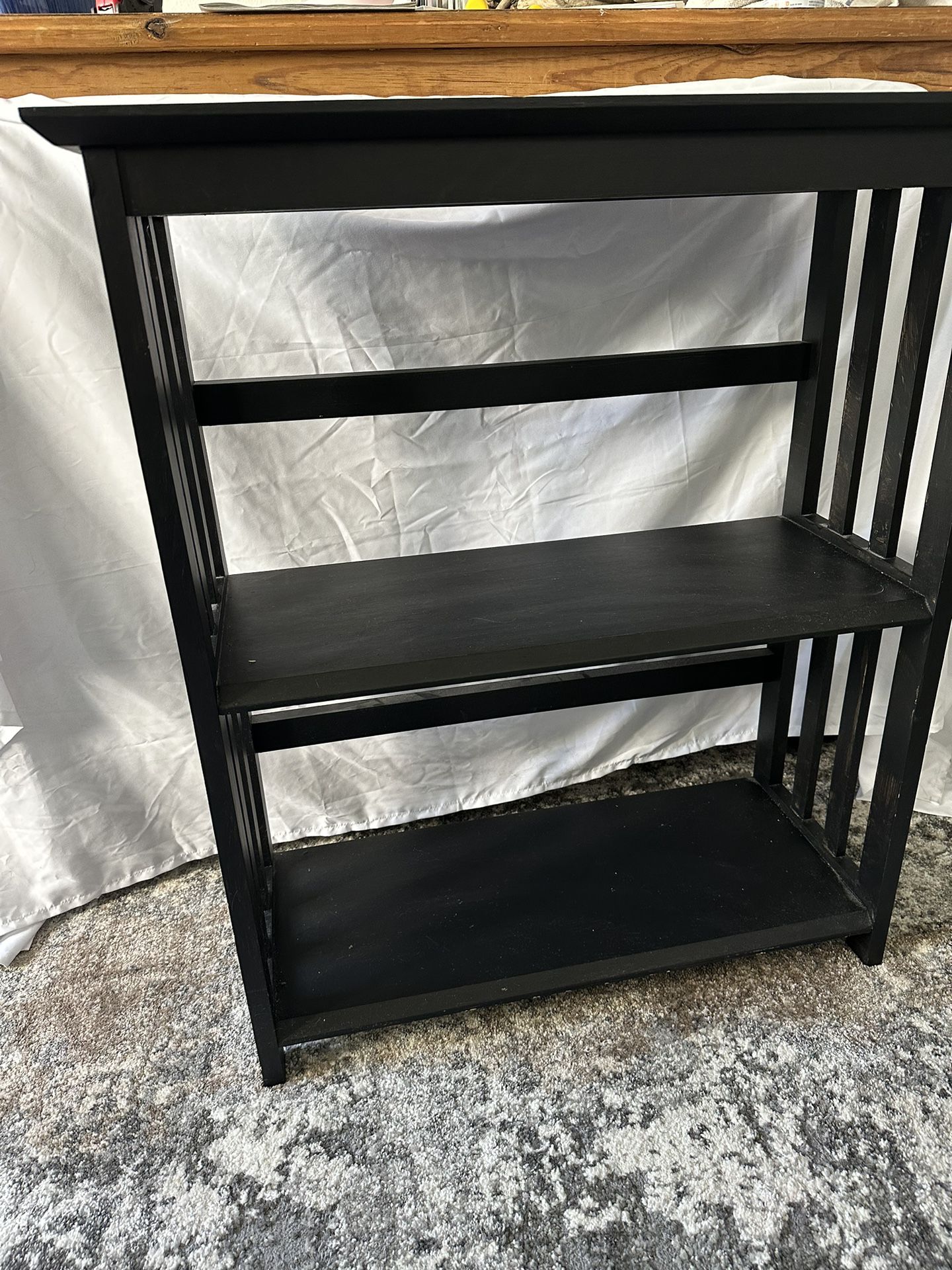 Freestanding Shelf Or Bookcase Storage In Black