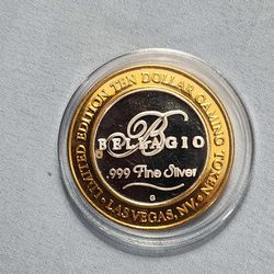 Beliagio Silver Token Never Used 999 Silver