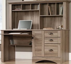 Sauder computer desk with hutch