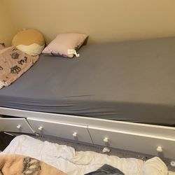 FREE! Twin size bed frame with drawers