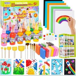Arts and Crafts for Kids - 40 Creative Painting Arts 350+pcs Painting Kits Ages 5-10 Year Old Girls & Boys