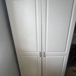 Tall White Dresser/ Wardrobe 
