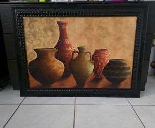 reproduction print of the piece "Vessels of Casablanca I" by artist Kristy Goggio.