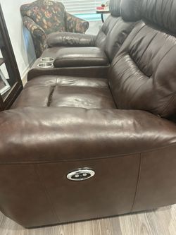 Leather Dual Recliner ***Needs To go ***