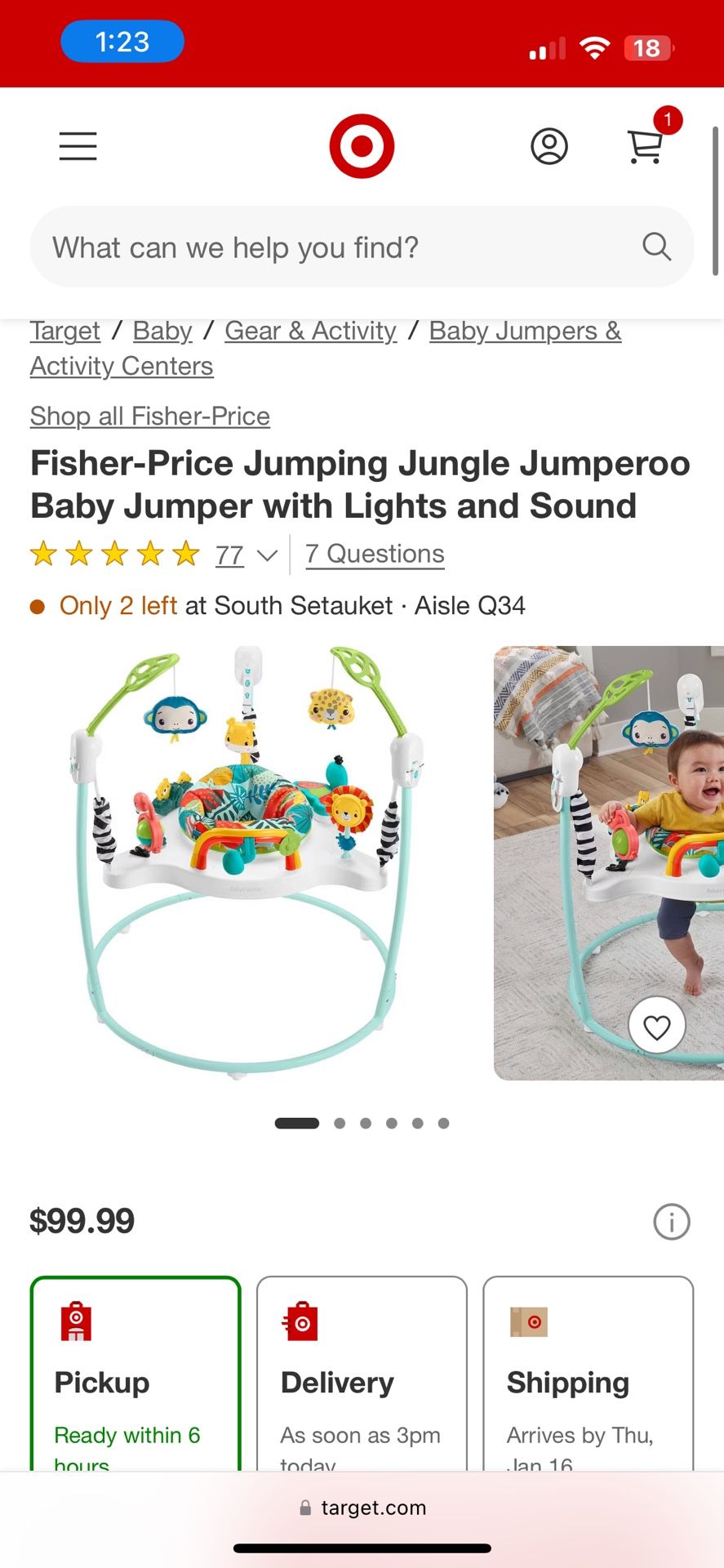 Fisher-price Jumping Jungle Jumperoo With Lights And Sound