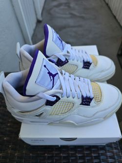 Air Jordan 4 retro metalic purple Mens size 10 women's 8.5 Authentic 💜