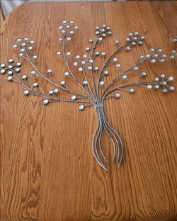 Metal decoration.  2 pieces.
