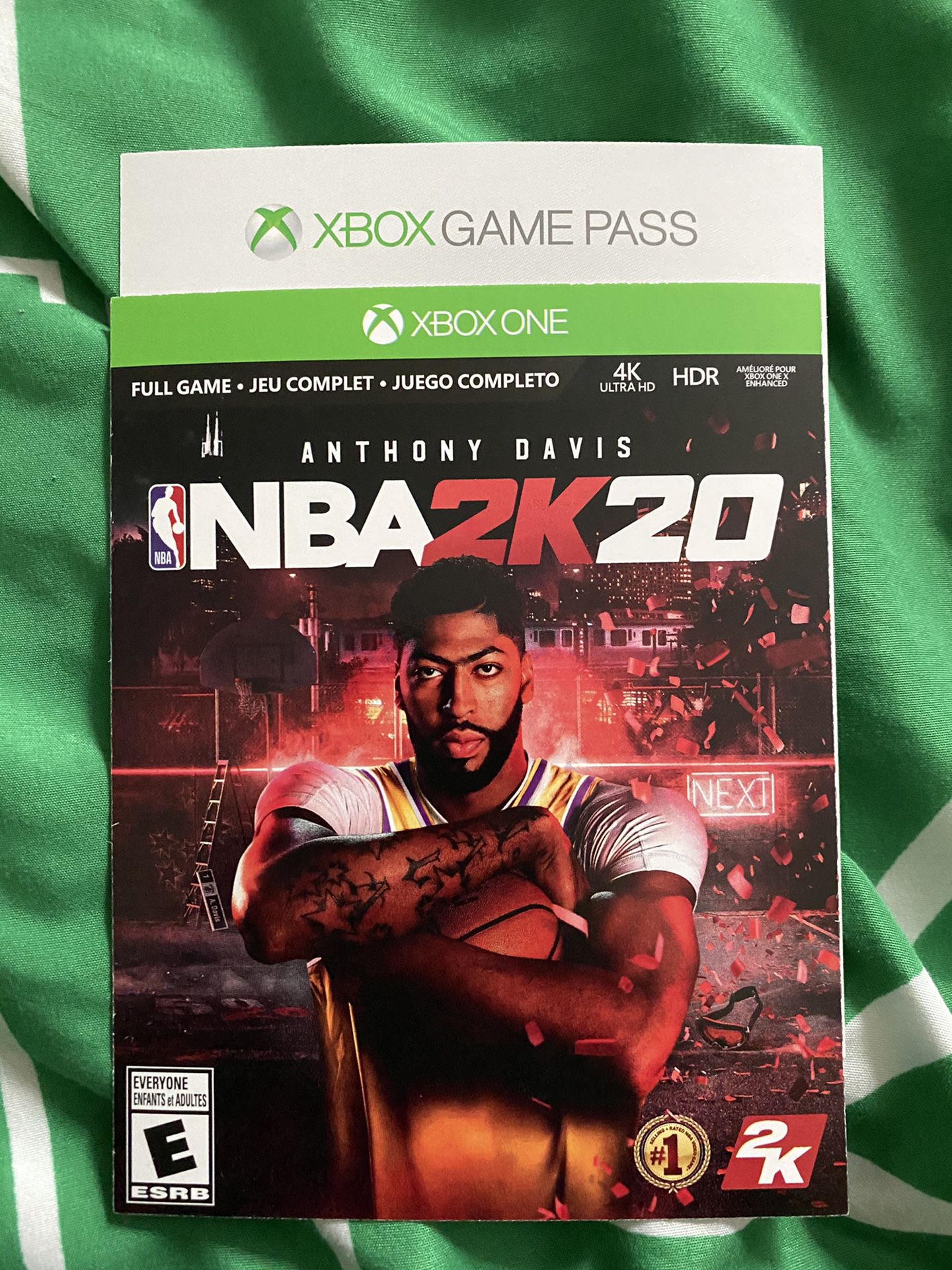 NEW NBA 2k20 comes with 1 month Xbox live & 1 mo Game pass