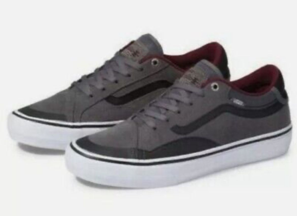 VANS TNT BURGUNDY GREY 11 MENS