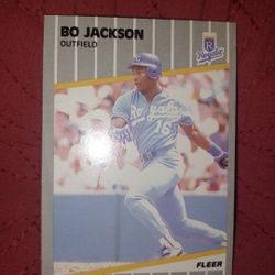 Bo Jackson 1989 Baseball Card 