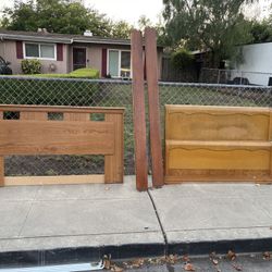 Antique Wooden Full Bed Headboards