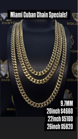 🔥 10KT Miami Cuban Link Chain – Classic Luxury, Everyday Style 🔥
