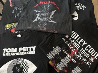 Old Concert T-Shirts Rock And Metal
