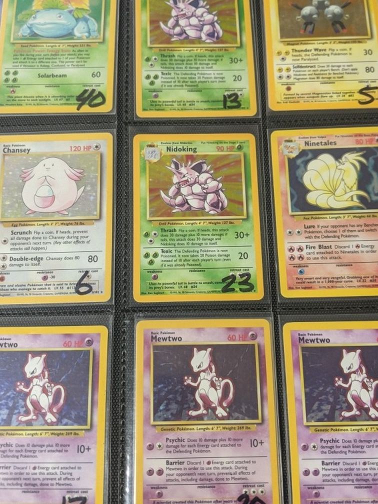 Various Vintage Pokemon Cards