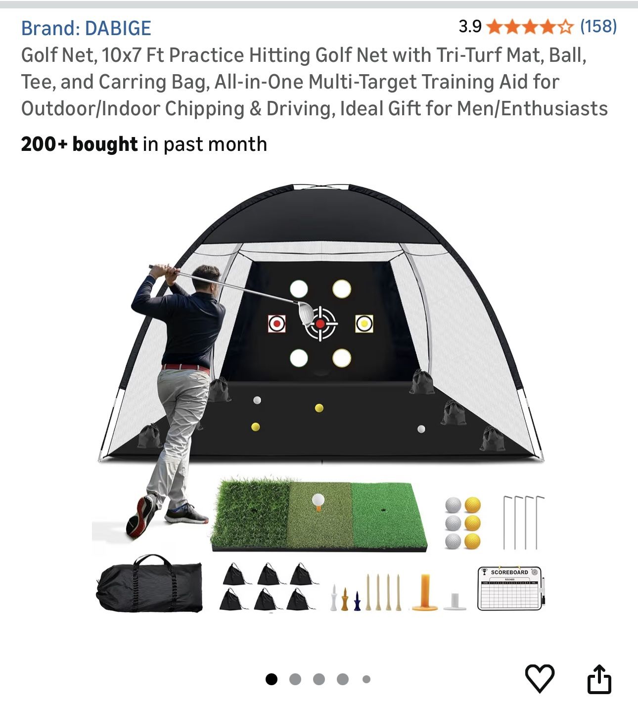 Brand NEW in the box at home Golf Net Set