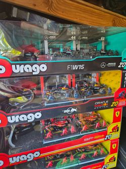 4 burago formula F1  racing set  collection  lot