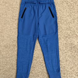 Boys Blue Athletic Works Joggers - Size 8