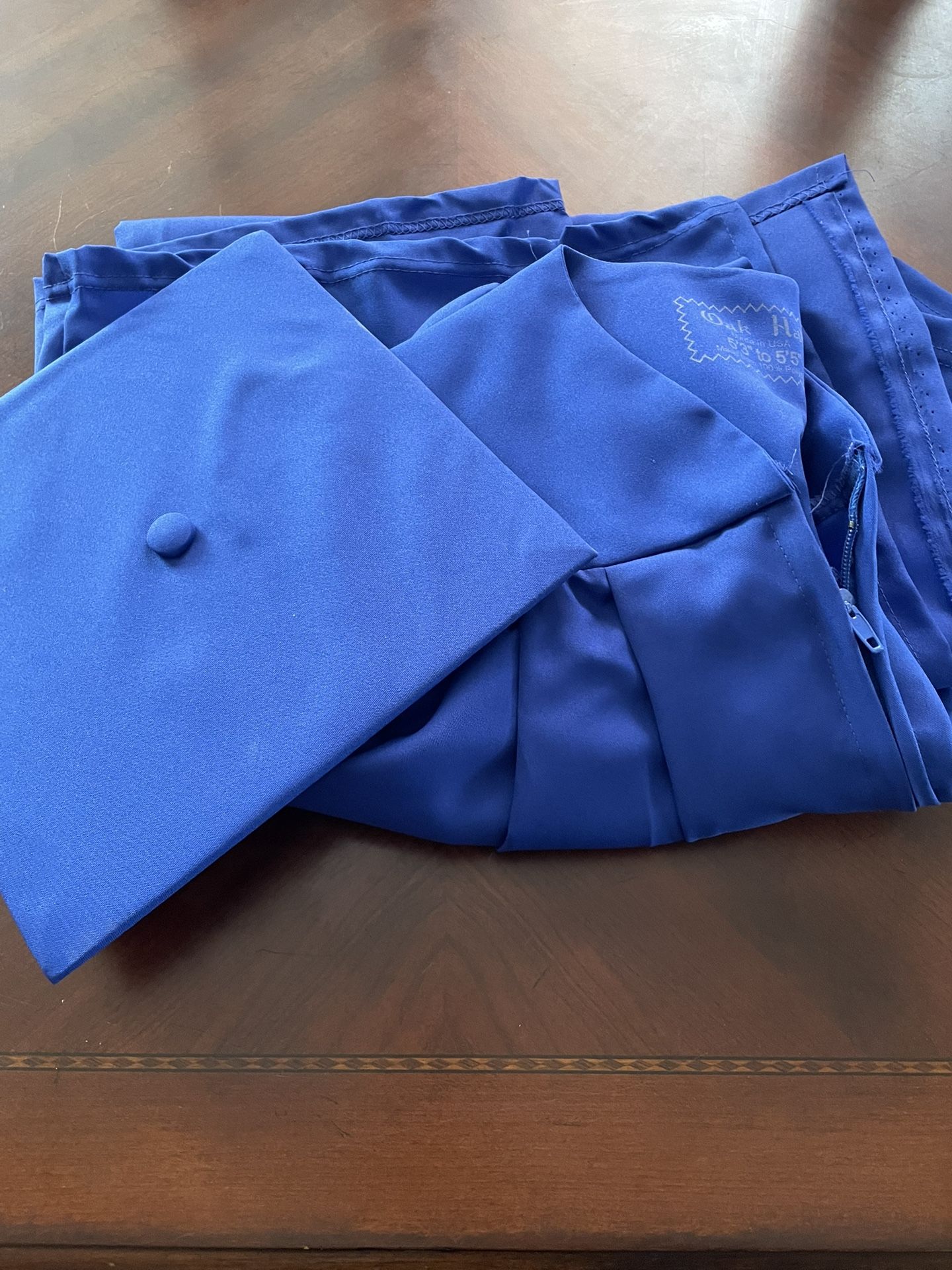 Blue Cap And Gown