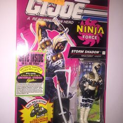 1992 Gi Joe STORM SHADOW Ninja Force Leader mint on card.