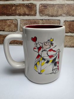 Rae Dunn Disney Alice in Wonderland Queen of Hearts 16 oz. Ceramic Coffee Mug