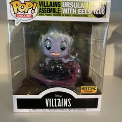 EXCLUSIVE DELUXE Ursula w/ Eels Disney Funko Pop #1208 Little Mermaid Villains