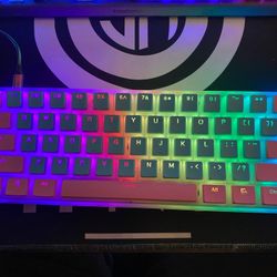 Clix Cotton Candy Keyboard Blue Switches 