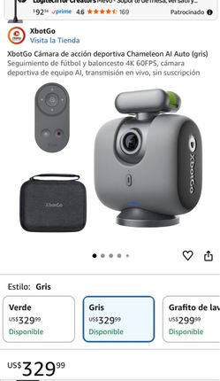 XbotGo Chameleon AI Auto Sports Camera – Gray