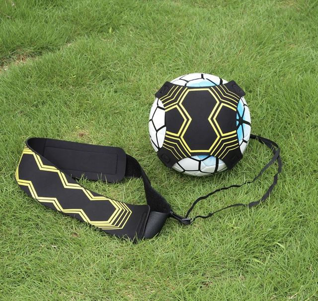 Adjustable Football Kick Trainer Soccer Ball Train Equipment Practice Belt