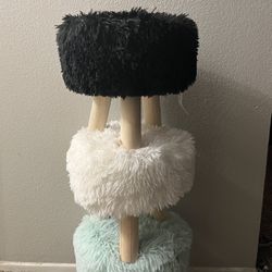 Stools! Plush Or Fabric 