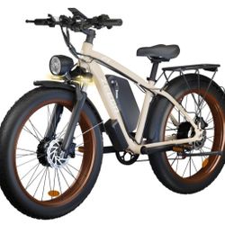 Electric Bike for Adults,Dual Motor AWD 2000W(Peak 3000W) Removable 48V/22.4AH Battery E-Bike 26'*4.0' Fat Tire Electric Bicycle with 7 Speed