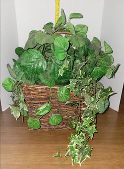 Ivy Trailing Hanging Basket Plant Artificial Greenery Leaf Ivy Leaf Fern Foliage