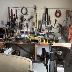wall of hand tools