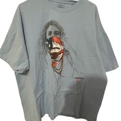 Ecko Unltd Mens T Shirt 2XL Graphic Short Sleeve Cotton Blue Authentic Classic