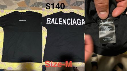 Balenciaga Black Logo T-Shirt Size M