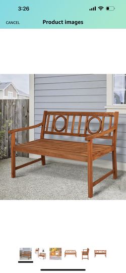 Acacia Garden Patio Wood Bench