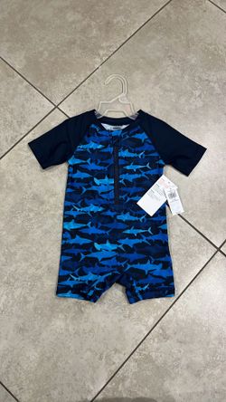 Old Navy Baby Boy’s Shark UPF 50 Rashguard, Size 6-12 Months